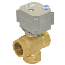 3way 1′′ Electric Control Valve with Mannual Operation (T25-B3-B)